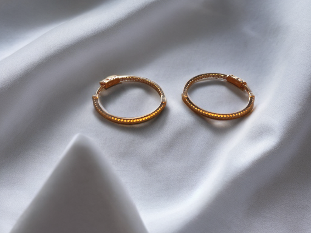 Pendientes de Aro en Oro Rosa
