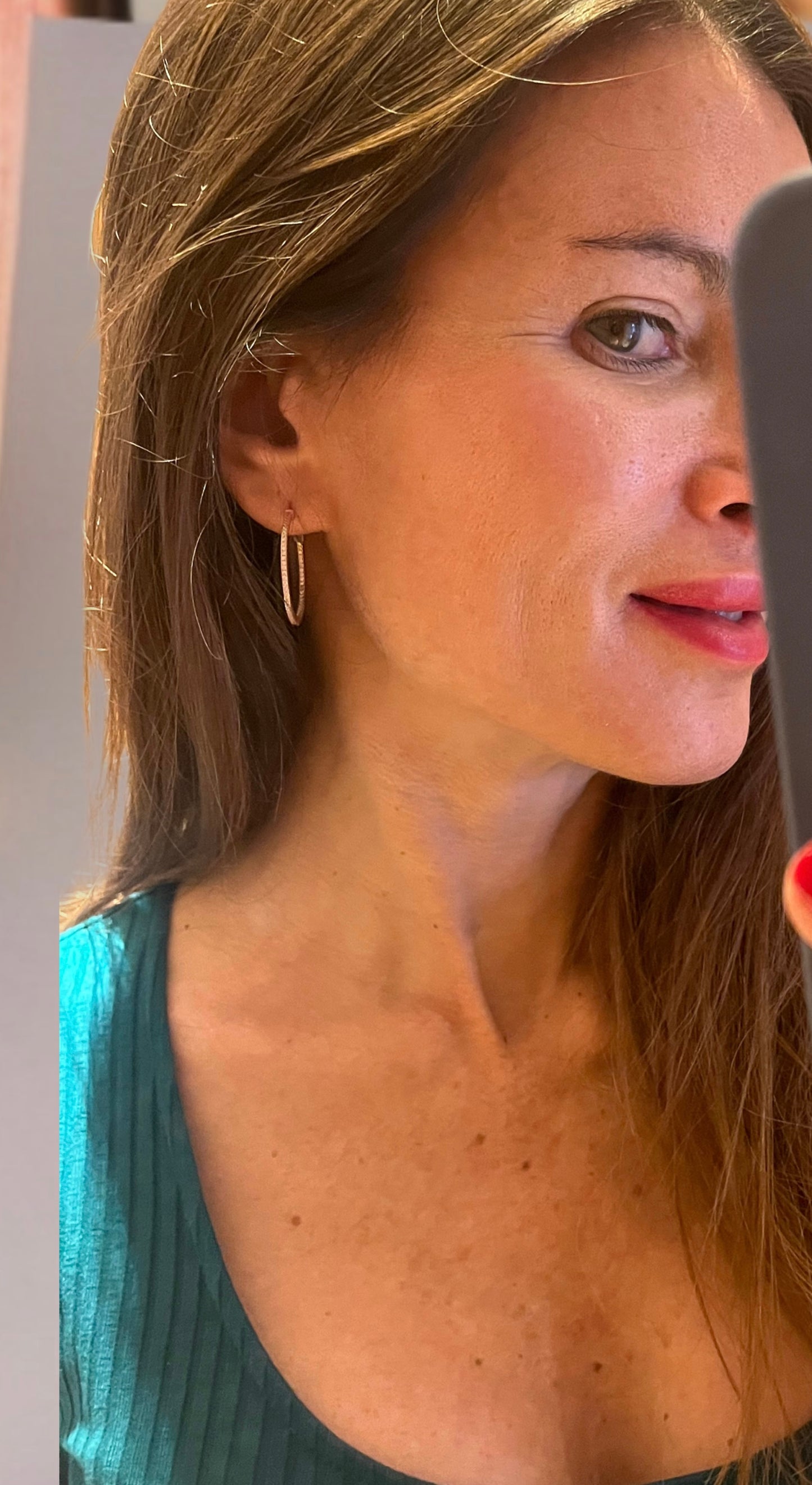 Pendientes de Aro en Oro Rosa