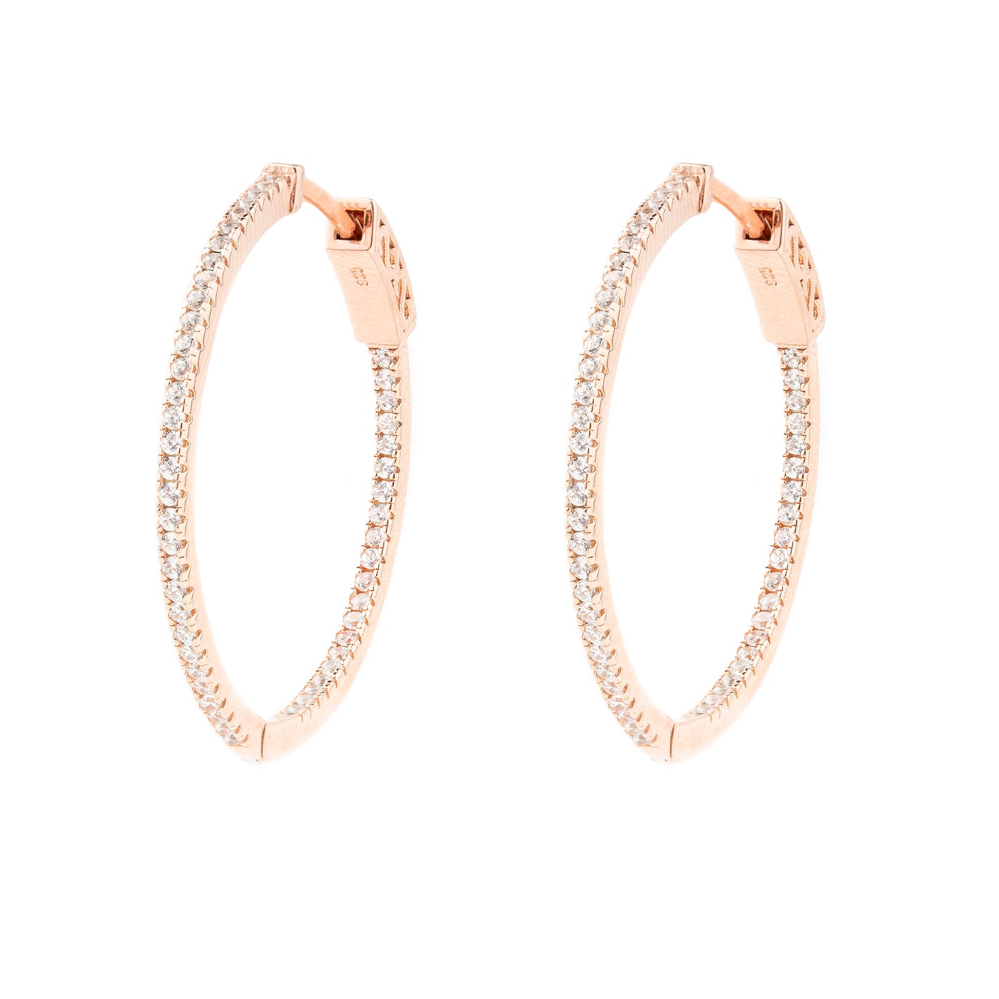 Pendientes de Aro en Oro Rosa