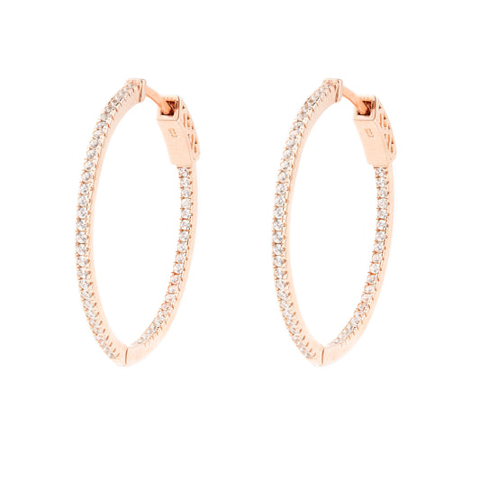 Pendientes de Aro en Oro Rosa