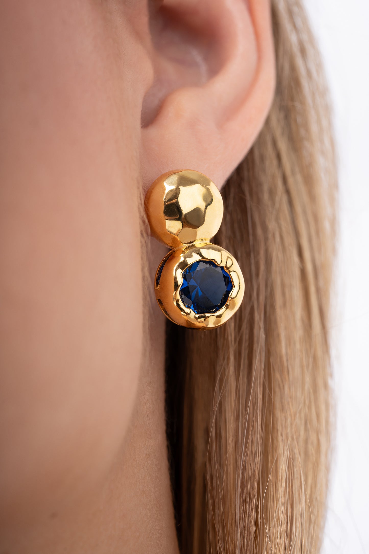 Pendientes Augusta Azul Safiro